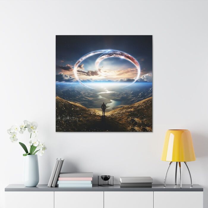 Infinity light canvas art